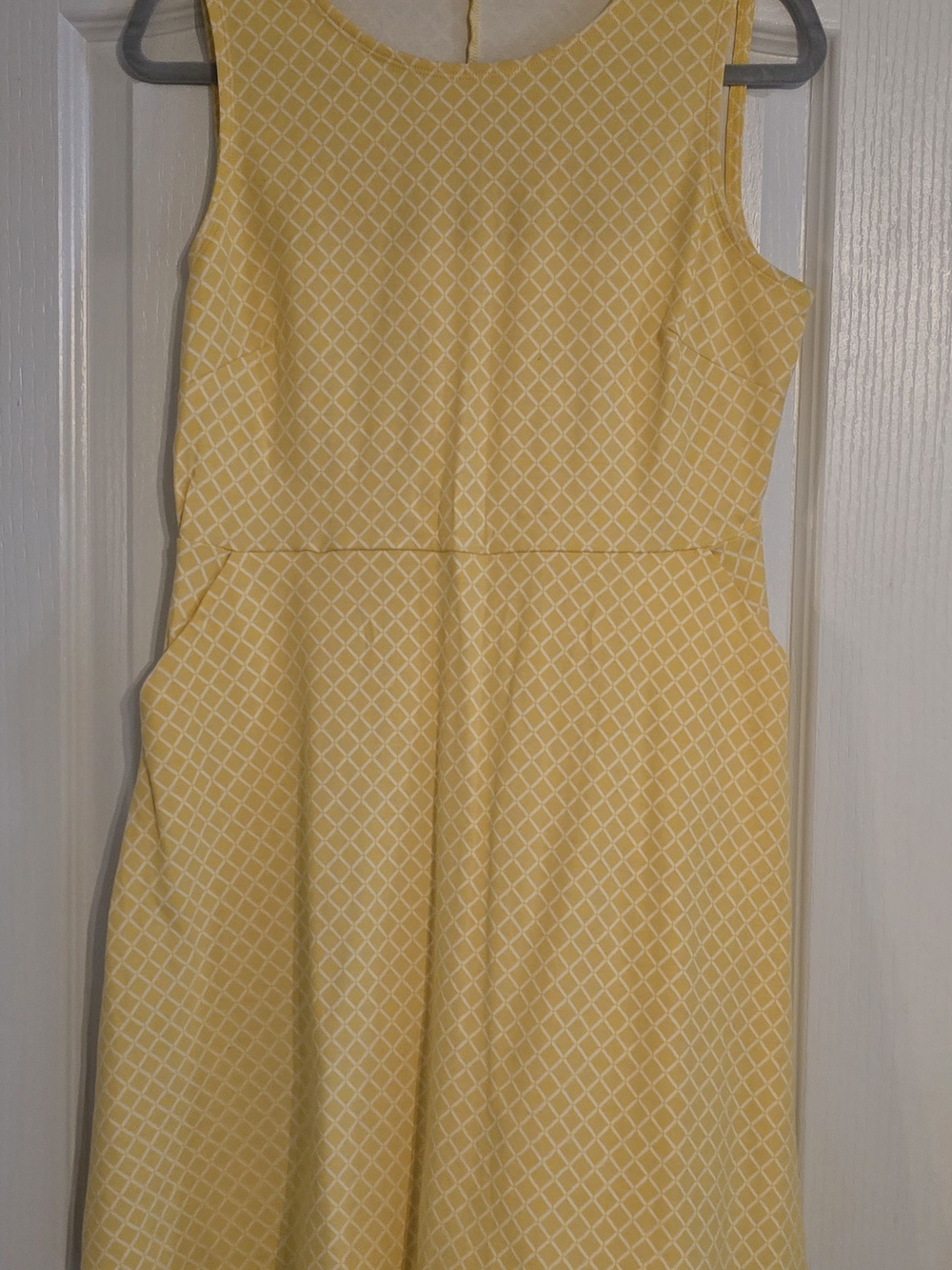 New York & Company Yelloe/white Dress